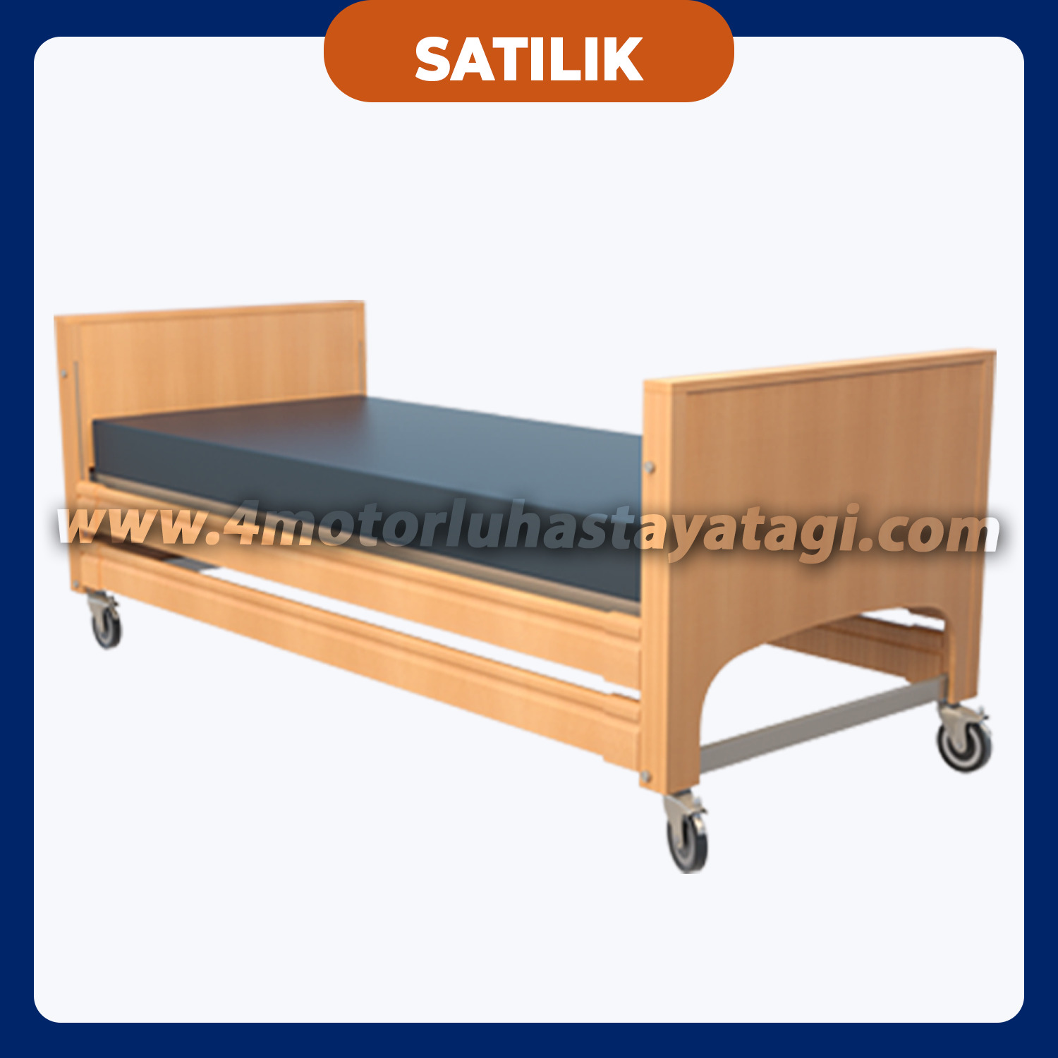 İthal Ahşap Hasta Yatağı